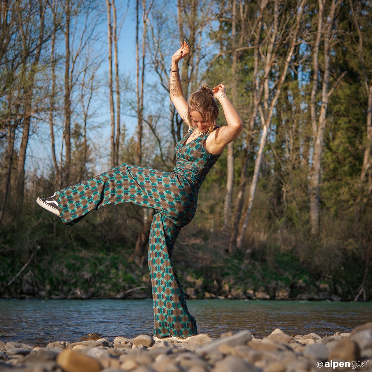 Jumpsuit im Retro Design